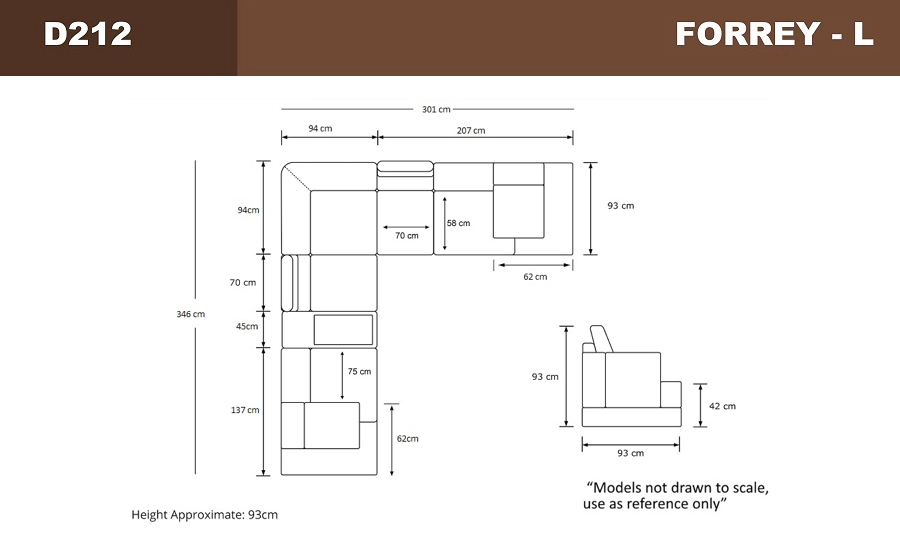 Forrey - L - Leather Sofa Lounge Set